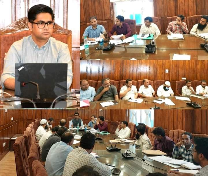 DC B'pora reviewed status of Various schemes  Asks officers to work more actively to implement Youth Oriented schemes on ground level