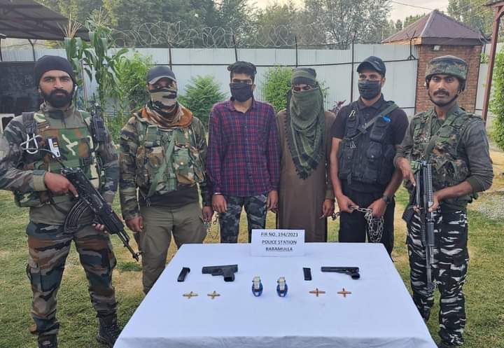 Two TRF Militants Arrested In Baramulla, Arms And Ammunition Recovered: Police